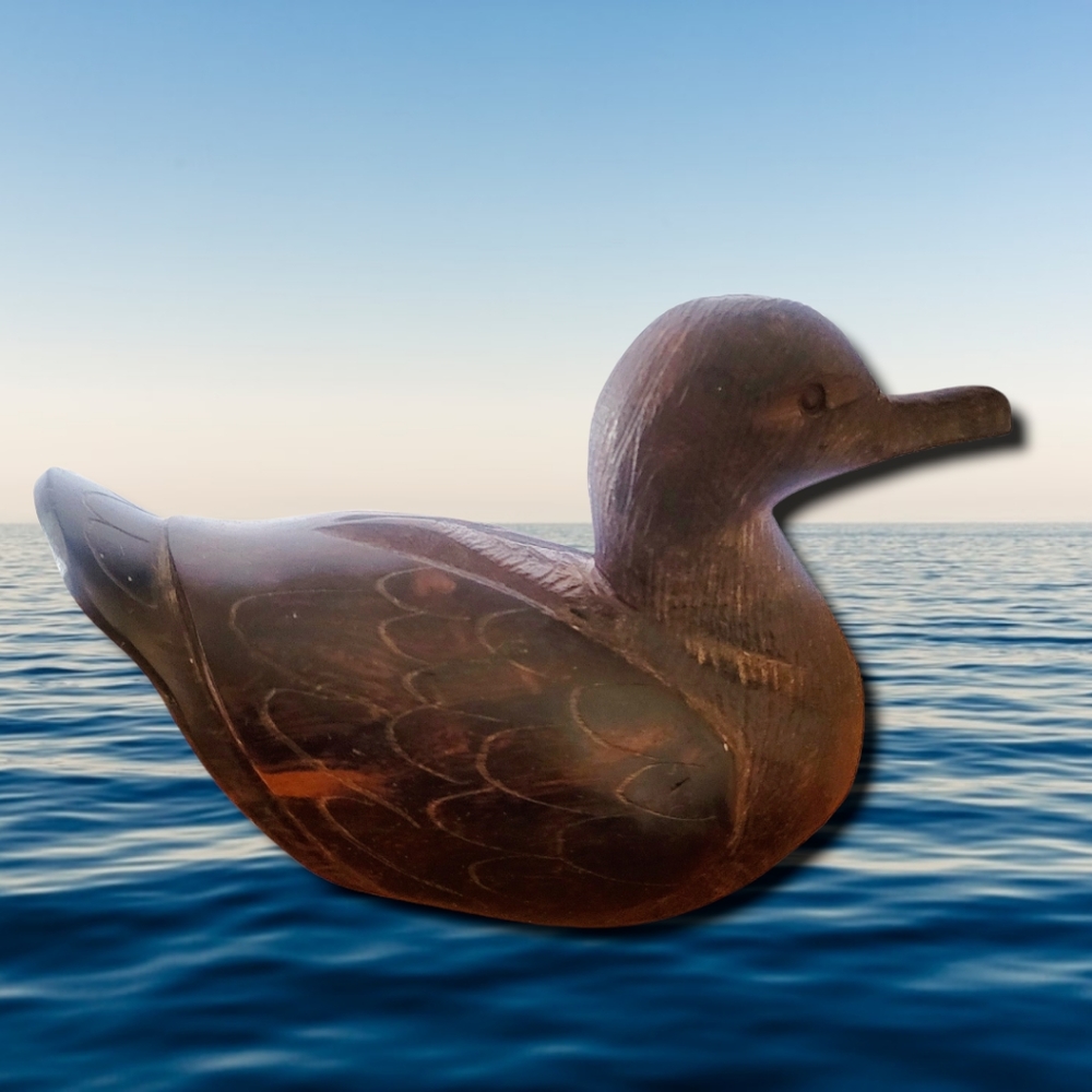 SOLD😁Mallard Ducks Vintage Pair Carved  Ironwood - Picture 8 of 12
